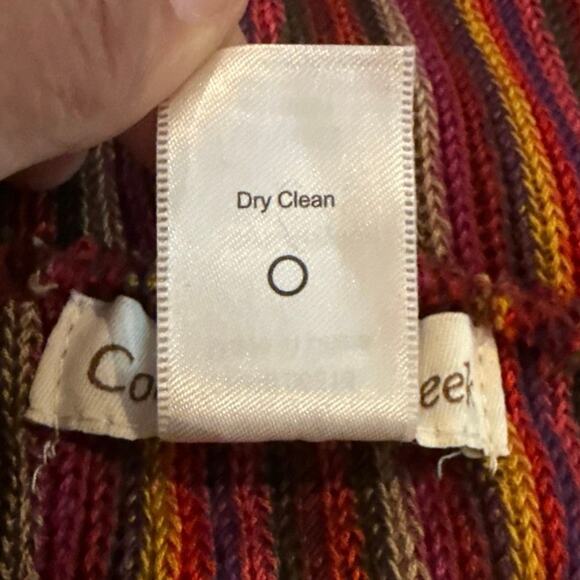 Coldwater Creek Multicolor Infinity Scarf Striped Tight Knit Circle Casual Boho - Picture 4 of 7